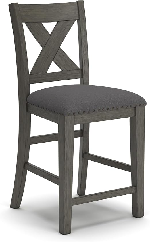 Upholstered Counter Height Barstool Set of 2