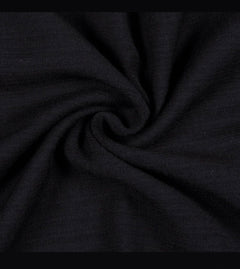 Black Wool Flannel Fabric by the Yard – 100% Wool, 59" Wide, Made in Italy