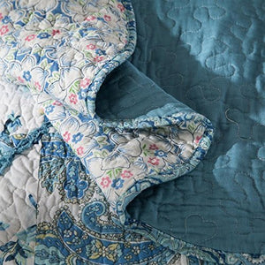 Cotton Patchwork Floral Paisley Lightweight Quilt Set
