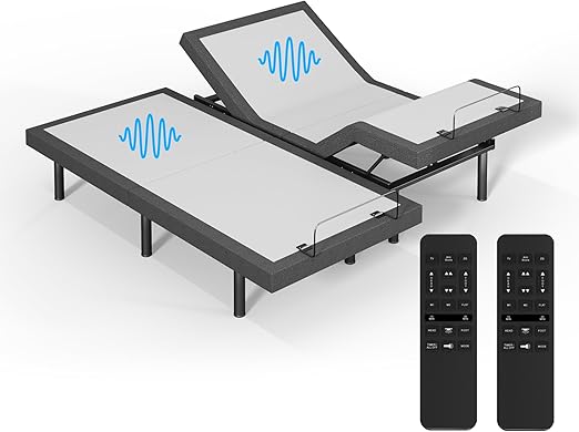 Adjustable Bed Frame with Wireless Remote, Zero Gravity & Massage