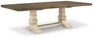 Farmhouse Extension Dining Table with Removable Leaf