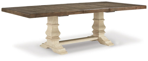 Farmhouse Extension Dining Table with Removable Leaf