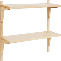 Mid-Century 2-Tier Wall Mounted Shelf