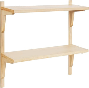 Mid-Century 2-Tier Wall Mounted Shelf