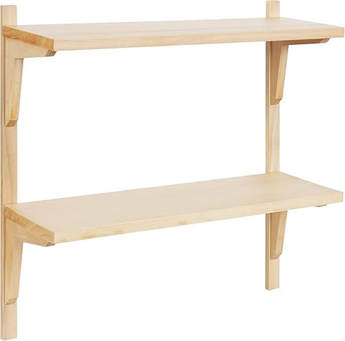 Mid-Century 2-Tier Wall Mounted Shelf