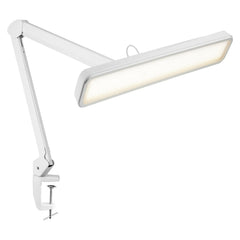 30W LED Desk Lamp with Clamp — 2,500 Lumens, 22" Wide Shade