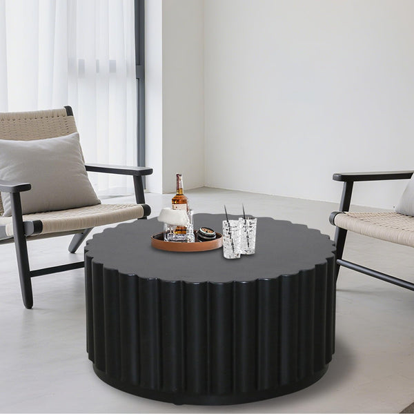 Round Petal Coffee Table – Indoor Outdoor Side Table