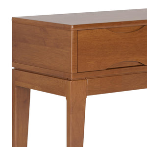 Mid-Century Console Table with 3 Drawers – 54" Solid Hardwood Sofa Table