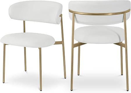 Vegan Leather Dining Chair Set of 2