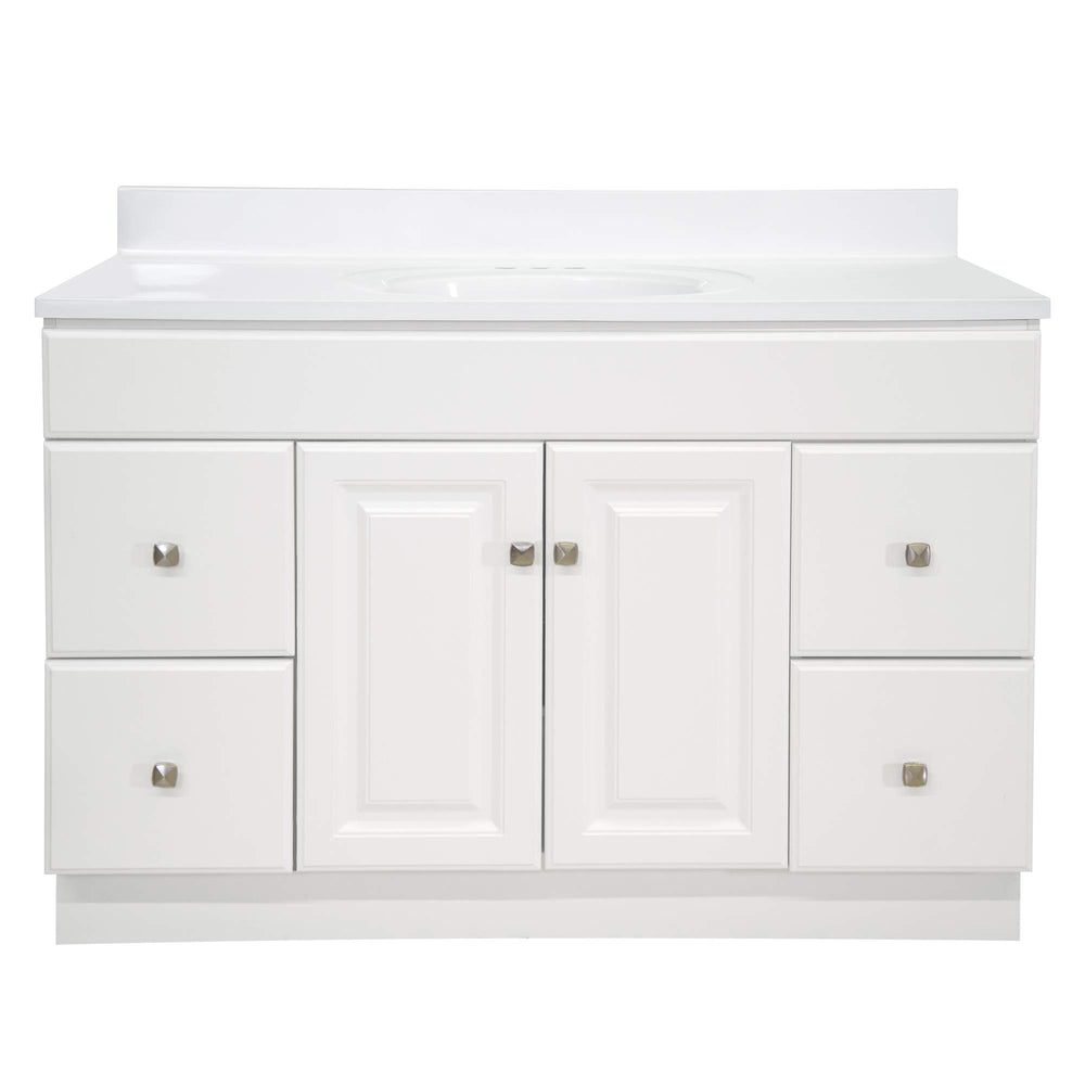 49-Inch Bathroom Vanity with Cultured Marble Top