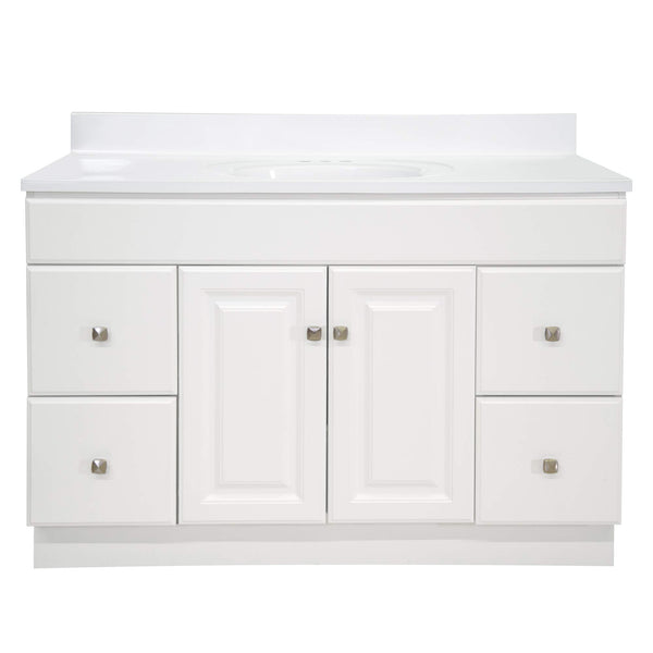 49-Inch Bathroom Vanity with Cultured Marble Top