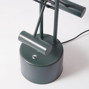 Green Adjustable LED Desk Lamp with Dome Shade