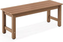 Outdoor HDPS Patio Bench – 2-Person Weatherproof Garden Bench