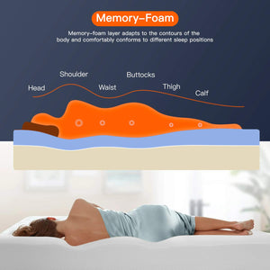 King 8-Inch Cooling Gel Memory Foam Mattress