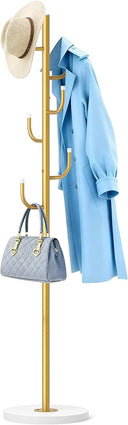 Heavy Duty Freestanding Coat Rack with Wood Base