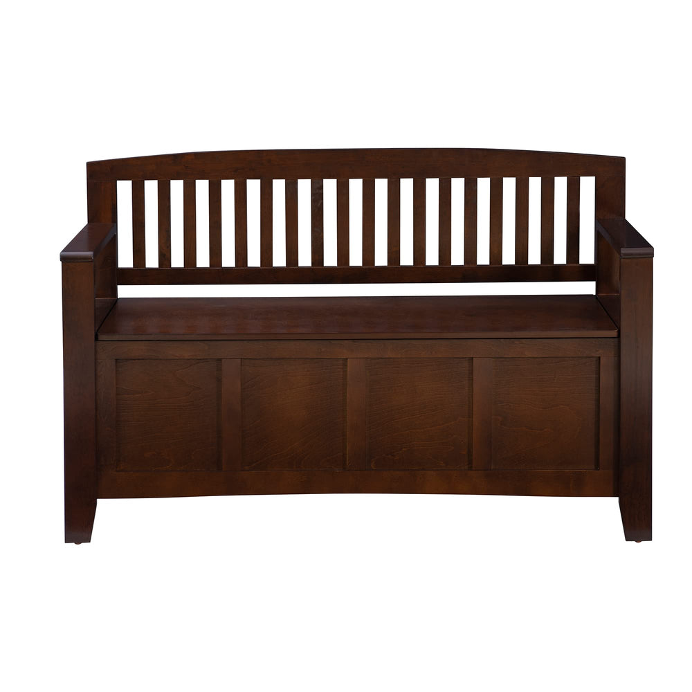 Mission-Style Storage Bench with Lift-Top Seat