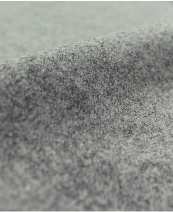 Heather Gray Wool Coating Fabric by the Yard