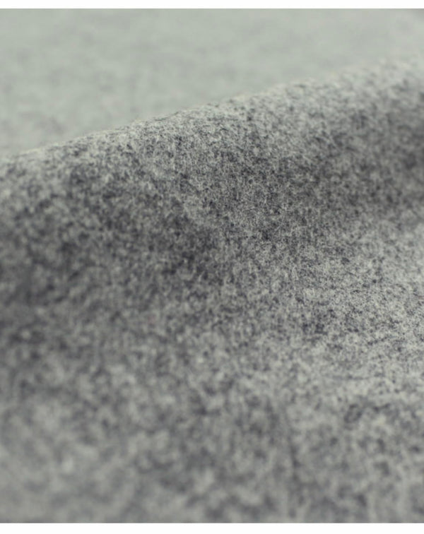 Heather Gray Wool Coating Fabric by the Yard