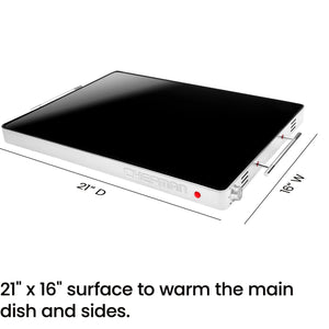 Electric Food Warming Tray with Adjustable Temperature Control