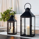 Vintage Metal Candle Lanterns Set of 2 – Indoor & Outdoor Hanging Lanterns
