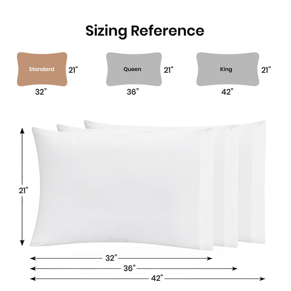 Polycotton Pillowcases Bulk Pack – Standard, Queen & King