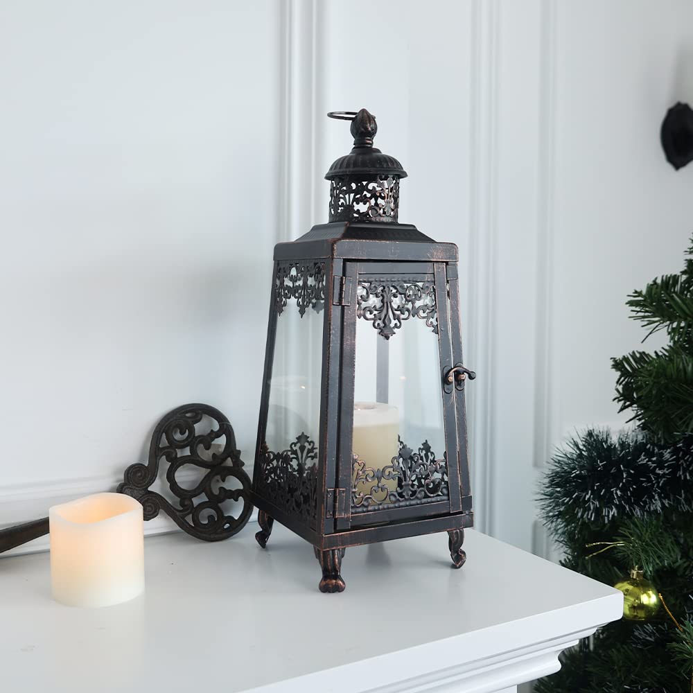 Decorative Outdoor & Indoor Candle Lanterns Set of 2