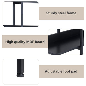 Triple Wide 5-Tier Industrial Bookshelf