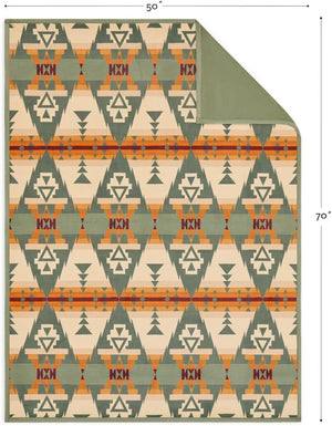 Geometric Polyester Throw Blanket 50" x 70" | Lightweight Cozy Sofa & Bed Throw