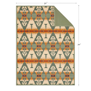 Geometric Polyester Throw Blanket 50" x 70" | Lightweight Cozy Sofa & Bed Throw