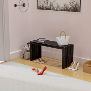 Bamboo Dining Bench – Farmhouse Entryway & Kitchen Bench