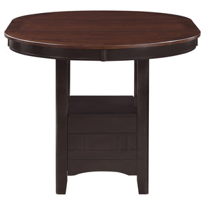 5-Piece Counter Height Dining Set with Extendable Oval Table
