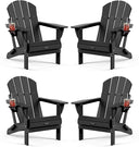 Folding Adirondack Chair – HDPE, Foldable, 380 lb Capacity