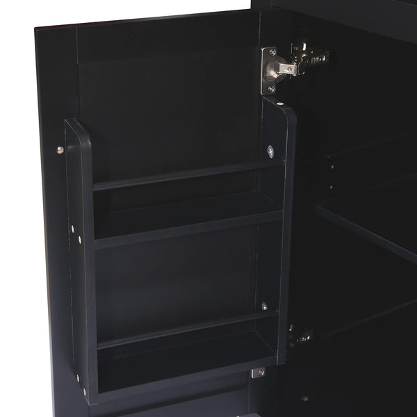 Rolling Kitchen Island with Storage & 3 Drawers