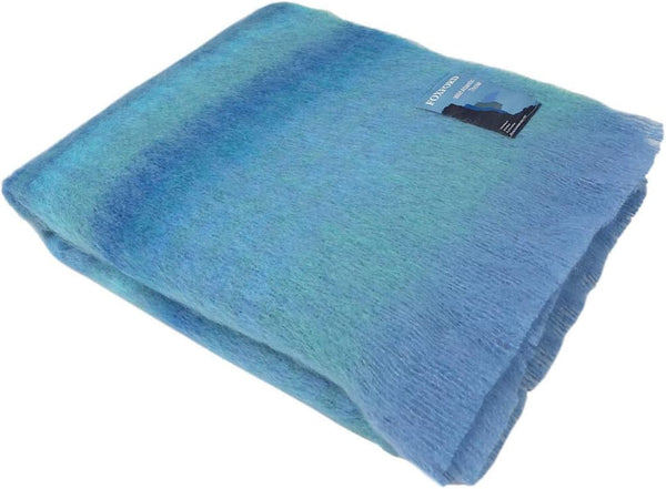 Mohair Wool Throw Blanket – Wild Atlantic Way Blue