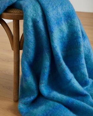 Mohair Wool Throw Blanket – Wild Atlantic Way Blue
