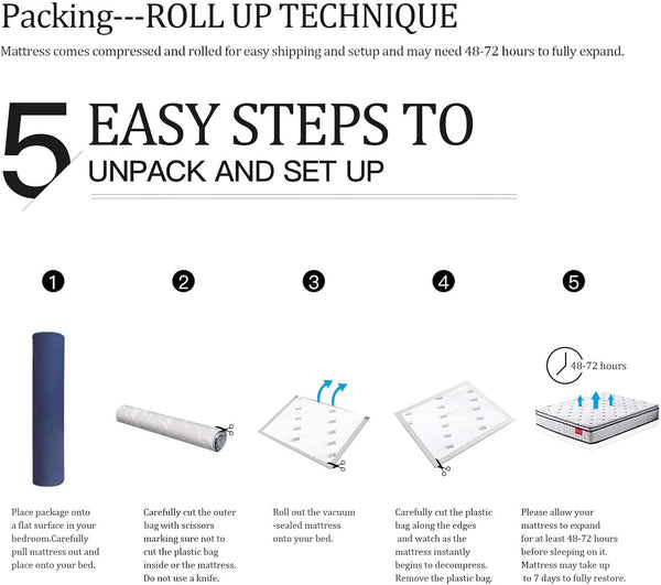 Hybrid Pillow Top Mattress with Memory Foam & Pocket Springs