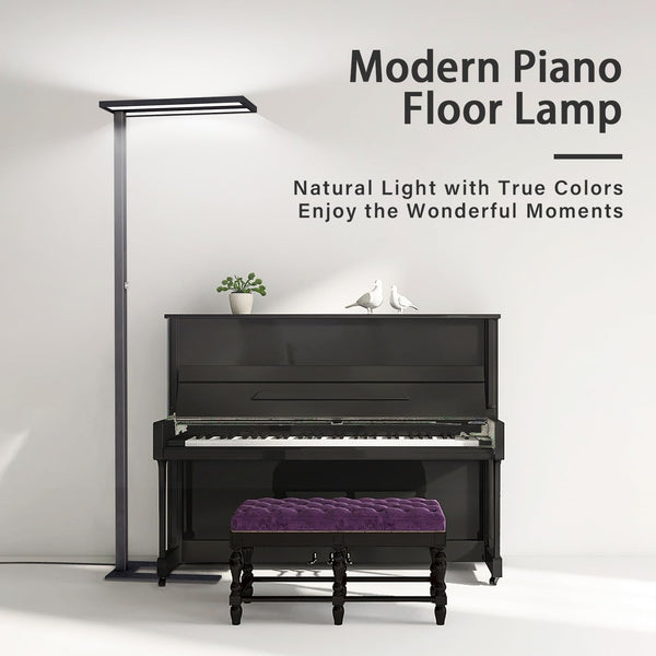 LED Floor Lamp 76" Tall – 120W, 9100LM, 4000K, Dimmable