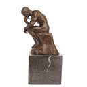 Bronze Thinker Sculpture - Classical Philosophy Statue