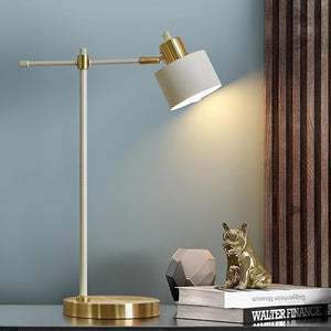 Mid-Century Adjustable Desk Lamp with LED Bulb