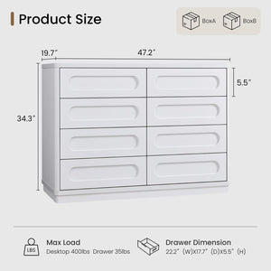 8-Drawer Dresser with Deep Drawers