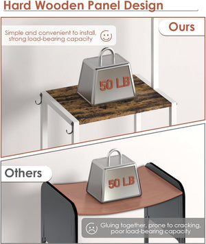 3-Tier Kitchen Baker's Rack with Microwave Stand & Coffee Bar