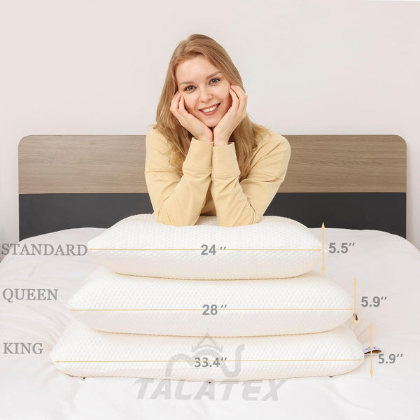 Natural Talalay Latex Pillow – Soft, Medium & Firm
