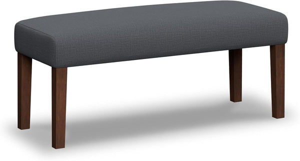 Upholstered Bedroom Bench with Wood Legs