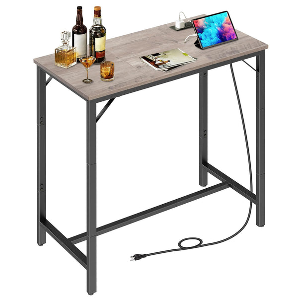 Bar Table with Charging Station