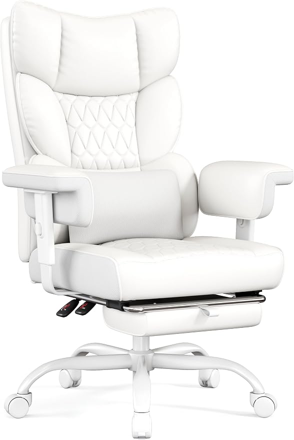 High Back Executive Office Chair with Footrest