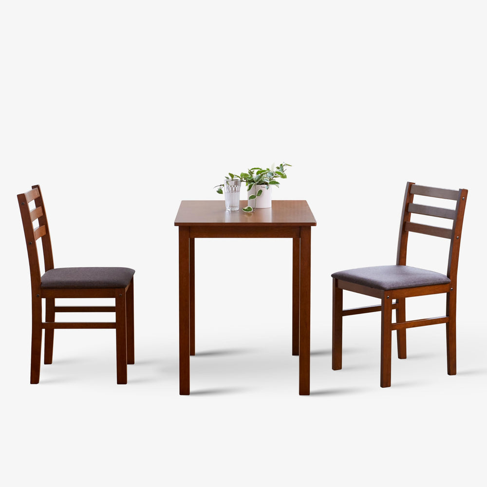 3-Piece Farmhouse Dining Table Set for 2