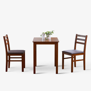 3-Piece Farmhouse Dining Table Set for 2
