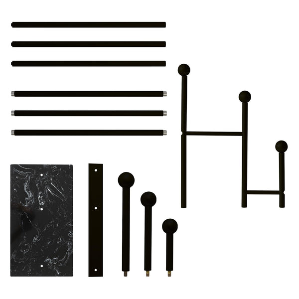 Freestanding Coat Rack with Marble Base