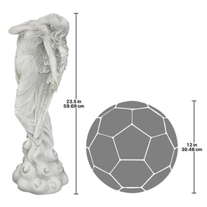 Ascending Angel Garden Statue – Resin Outdoor & Indoor Sculpture
