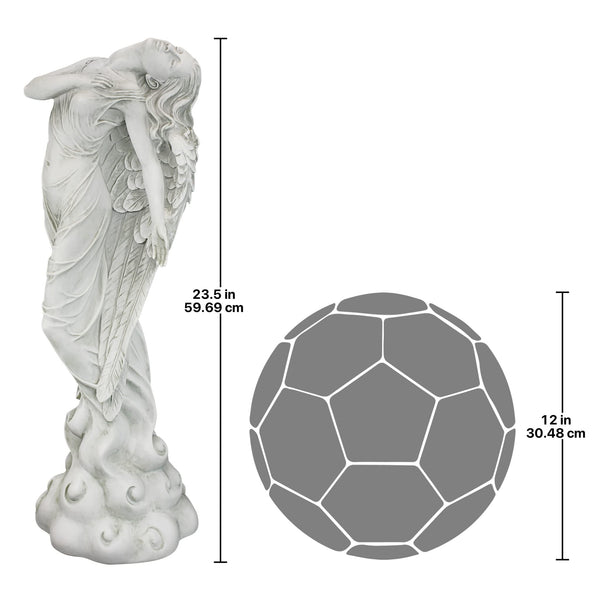 Ascending Angel Garden Statue – Resin Outdoor & Indoor Sculpture